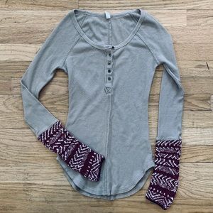 Free People Sweater Cuff Thermal